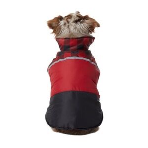 32 Degrees Red and Black Dog Jacket - small (10 - 15 lbs)